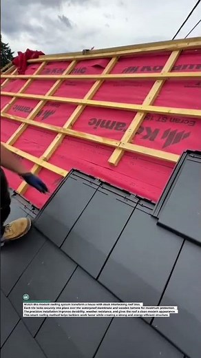 Modern Roof Tile Installation! #roofing #construction #modernhome