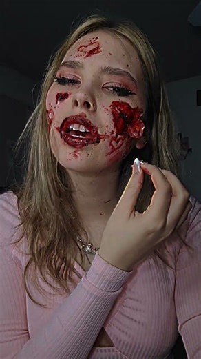 peeling the skin off my face ;)