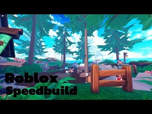 Roblox stylized forest speed build (free asset pack)