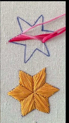 Spiral star stitching tutorial 8