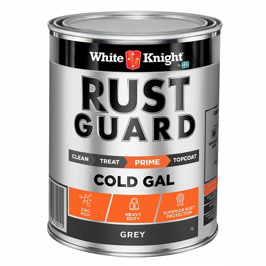 White Knight Rust Guard 1L Grey Cold Gal Primer Paint