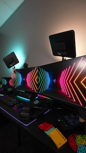 Ultimate Gaming Setup with Razer and RGB Chroma Lights