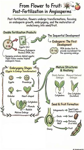 Post fertilization event in Angiosperm