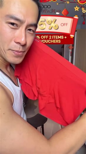 New Year Red Men's Boxer Briefs - 5 PCS Set