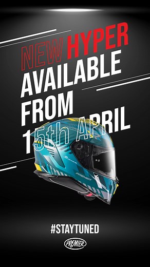 New Hyper Helmets Available from 15th April! Discover now! #helmet #premierhelmets #ilovepremierhelmet #hyperhelmet | Premier Helmets