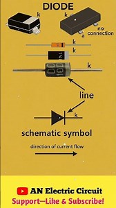 Diode and Schematics Symbol | #shortsfeed #electrical