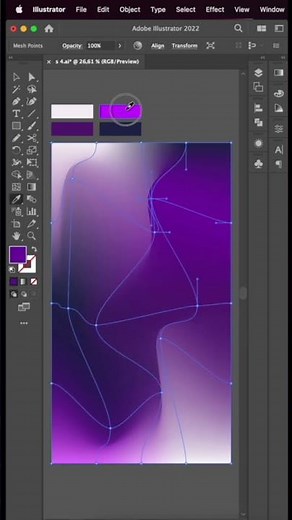 Amazing Mesh Gradient for 1 minute!! Adobe Illustrator Tutorial #adobeillustrator #ai #tutorial #art