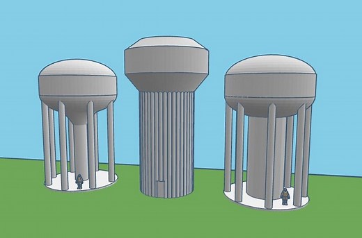 N Scale Water Tower: 3D Print Model Train Layout STL Files (digital Download) - Etsy