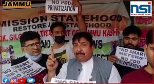 1.1K views · 41 reactions | Sunil Dimple led a strong Protest against smart meters . Demands LG Manoj Sinaha to Stop the Installation of Smart meters in Jammu city, the Zazia of Smart meters imposed on Jammu and Srinagar people. He demands to return our Slal Uri hydal Power projects back to j&k | News Sehar India | Facebook