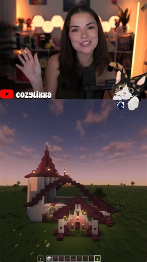 Alina on Instagram: "Minecraft Building Crash Course: Lake House Roof Next Part: Second Story Decorating #minecraft #gaming #gamergirl"