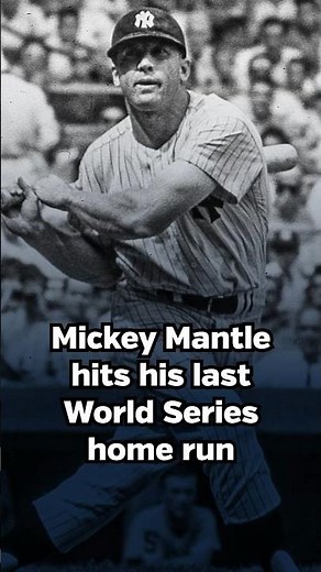 Oct. 15, 1964 – Mickey Mantle of the Yankees hits a HR in his last postseason game off Bob Gibson