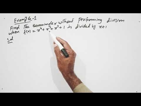 9(1): Remainder theorem