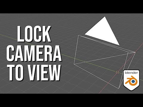 HOW TO LOCK THE CAMERA TO VIEW - BLENDER QUICK TIPS