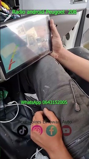 Installation Autoradio android Peugeot 208 avec camera de recule