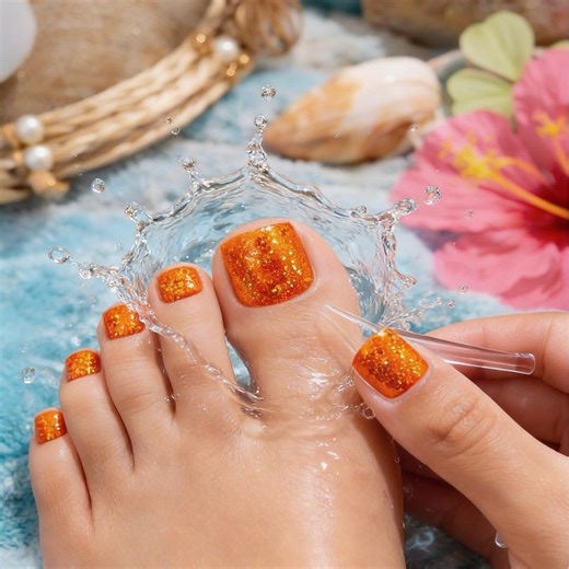 Sunset Sparkle Toes - Etsy