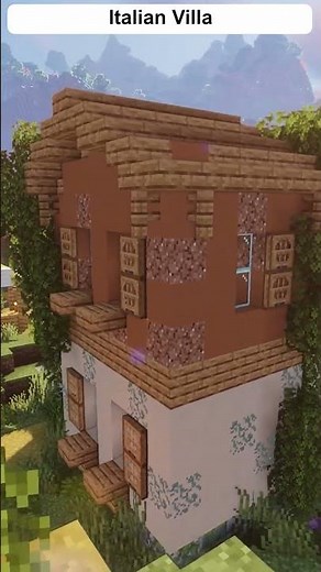 Minecraft Build: Italian Villa #shorts