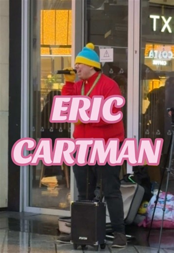 Can’t sell ice creams in this weather so went shopping instead… only to find Eric Cartman performing in the middle of Liverpool 😭🤣 #stormausten #southpark #dayoff #icecreamlady #liverpool