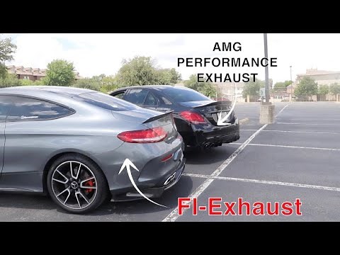 Mercedes AMG C43: Fi-Exhaust vs. AMG Performance Exhaust (Revs and Acceleration Comparison Video)