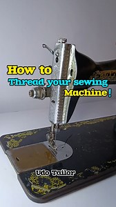 How to thread your sewing machine correctly! | check ths out ✂️😱 #sew #sewing #sewinghacks #fblifestyle #sewingideas #sewingtricks | Udo Tailor