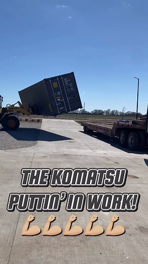 SOME MORE CONTAINER WORK WITH THE KOMATSU! #shippingcontainer #diy #storage | Simple Shipping Containers
