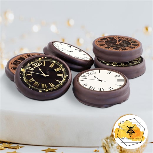 2026 New Years Clock Edible Images - Etsy