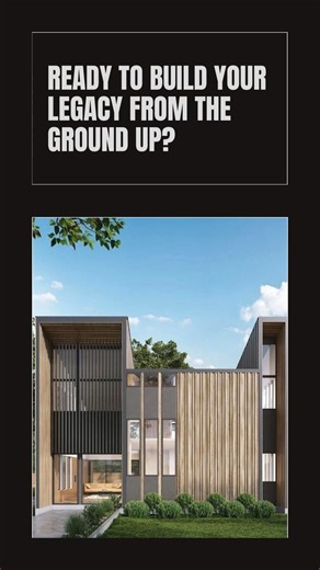 Ready to build your legacy? From groundbreaking to the final...