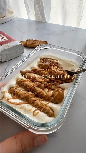 2-Ingredient Biscoff Yogurt Cheesecake 🤯