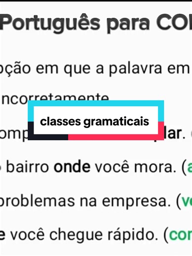 língua portuguesa para concurso #portugues #estudar #exercicios #dica #gramatica #estudante #linguaportuguesa #estudante Em