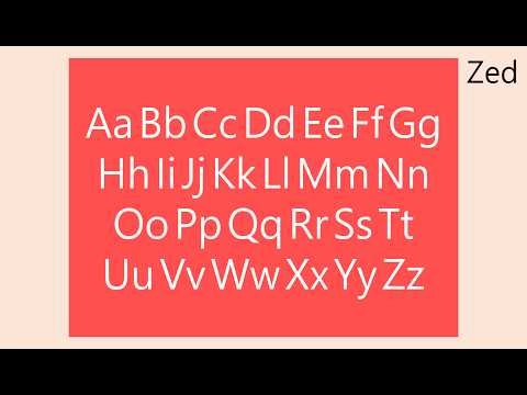 Alphabets Song 2 (Zed Version)