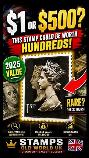 This Queen Elizabeth Stamp Could Be Worth Hundreds of Dollars! 💰 Rare UK Stamp Value 2025