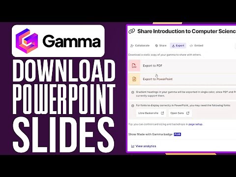 How To Download PowerPoint Presentation/Slides From Gamma App 2025 (EASY!)
