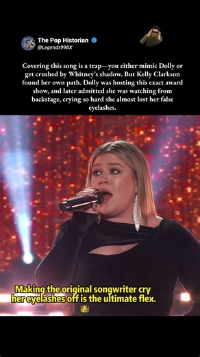 The cover that made Dolly Parton cry her eyelashes off. #Shorts #KellyClarkson #VocalPower