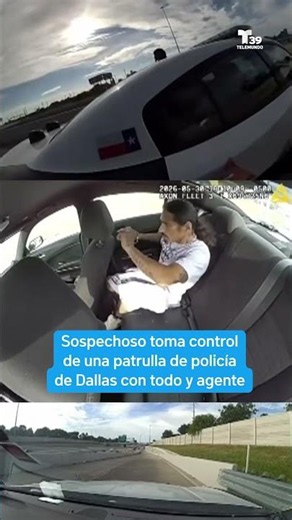 Sospechoso toma control de patrulla de la policía de Dallas | Telemundo 39