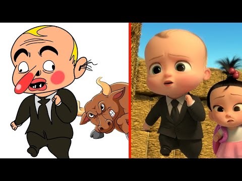 The Boss Baby - Foiling Bootsy Calico's Plan Funny Drawing Meme | Back in Business Baby Boss