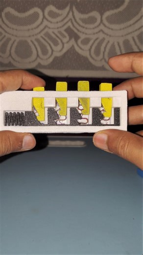3D Printed Fan Switch ⚡ Click Mechanism #toys #shorts