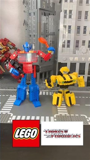 Lego Bumblebee Transformers MOC minifig scale #lego ‪@LEGO‬ #transformers #bumblebee #optimusprime