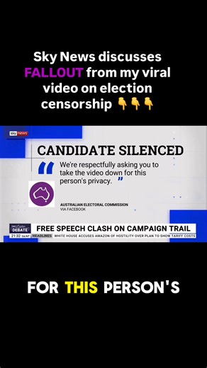 The AEC should not be demanding I take the video down but be apologising that they have censored OUR speech like this. Watch the full segment on Sky on my YouTube👇 https://youtu.be/AJdN9_zjIOw?si=WjZu1vlK8DmcrGU9 | Dr Joanna Howe