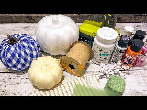 Adorable Pumpkin Snowman || Using Dollar Tree Materials [ Just 1 Easy DIY ]