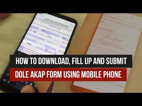 PAANO Mag DOWNLOAD, FILL-UP ng DOLE-AKAP form