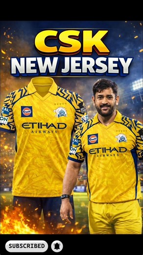 Csk new jersey reveal best jersey ever .. !! #msdhoni #ruturajgaikwad #chennaisuperkings #jersey