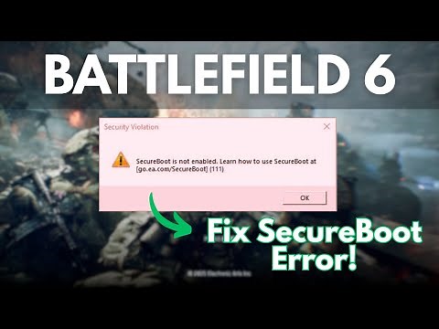 Battlefield 6 Beta FIX – Secure Boot & TPM Required!