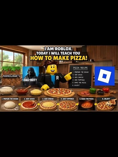 Roblox Teaches How To Make Apple pie! 🍕😂#roblox
