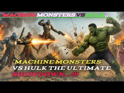 PART 1 Machine Monsters vs Hulk | The Ultimate Destruction Battle #huIk#video 