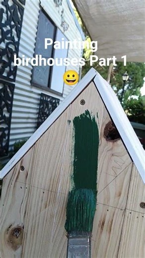 I painted bird houses part 1 #art #drawing #viral #fyp