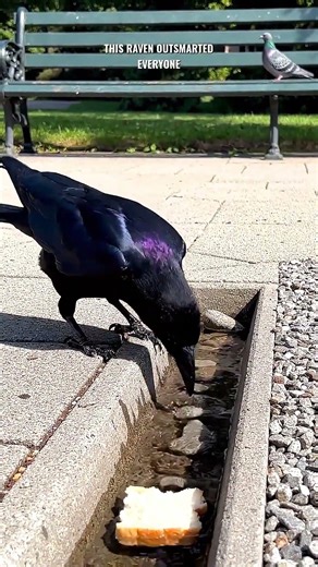 This Raven Outsmarted Everyone | Wild Glimpse #Shorts