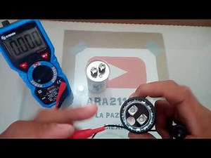 COMO PROBAR UN CAPACITOR | de trabajo y de arranque con tu multimetro