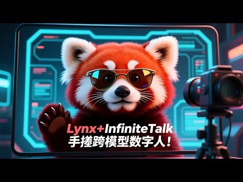 Lynx+InfiniteTalk手搓跨模型数字人工作流！
