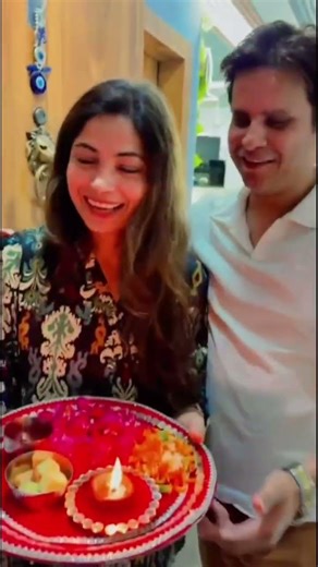 Welcoming my brother and bhabhi to my home for the first time one of the happiest feeling.