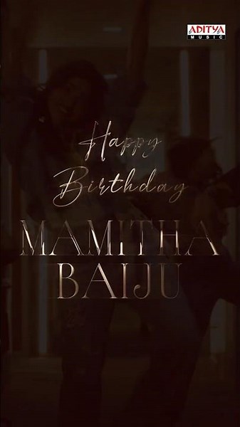 Wishing the charming and talented actress #MamithaBaiju a very Happy Birthday! 🎉✨