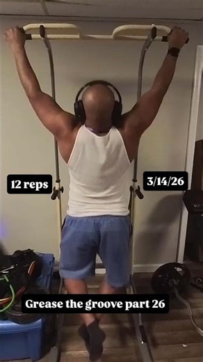 44 Year Old Pull-Up Progress • Set 26 |Grease the Groove #pullups #greasethegroove #fitnessprogress
